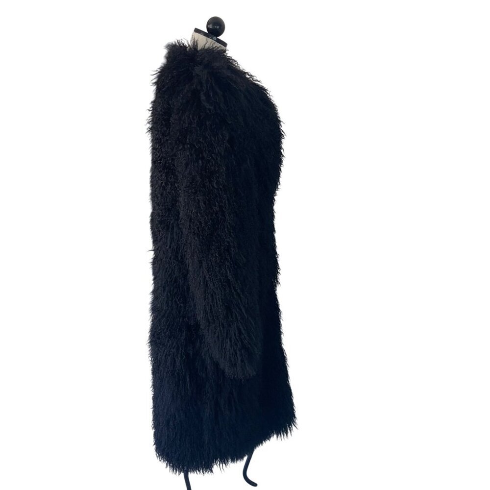 BCBG Max Azria Collection Mongolian Fur Coat - Picture 10 of 13